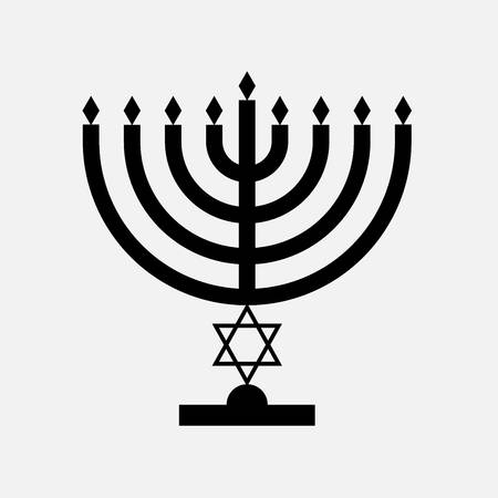 75616029 stock vector menorah icon black color